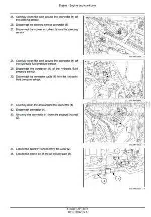 Photo 11 - Case 80F 90F 100F 110F 80CL 90CL 100CL 110CL Quantum Service Manual Tractor 51526031