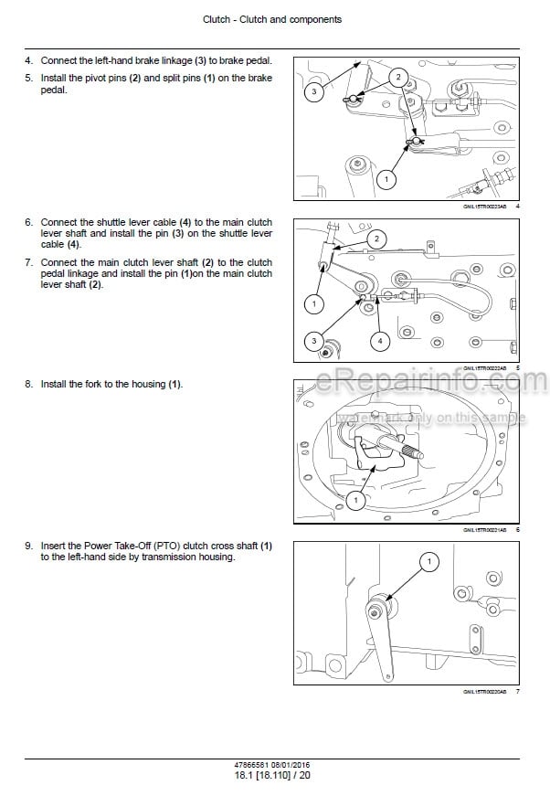 Photo 1 - Case 80JXM 90JXM Farmall Service Manual Tractor 47866581