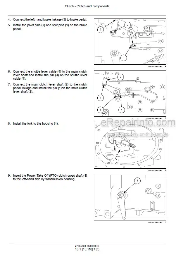 Photo 1 - Case 80JXM 90JXM Farmall Service Manual Tractor 47866581