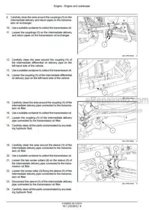 Photo 7 - Case 225 250 255 280 310 335 Magnum Repair Manual Tractor 87754567