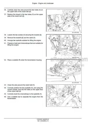 Photo 4 - Case 80N 90N 100N 110N 80V 90V 100V 110V Quantum Service Manual Tractor 51523387