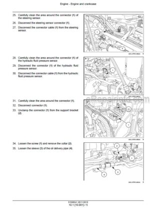 Photo 3 - Case 80N 90N 100N 110N 80V 90V 100V 110V Quantum Service Manual Tractor 51526041