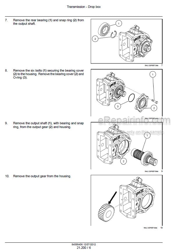 Photo 1 - Case 810 Flex Air Service Manual Applicator 84588406