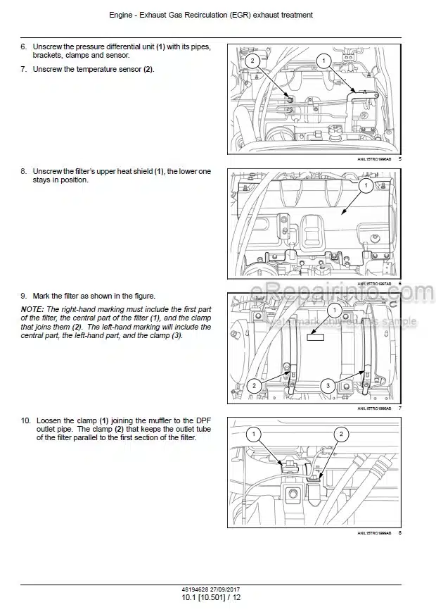Photo 1 - Case 85A 95A 105A 115A Farmall Service Manual Tractor 48194628