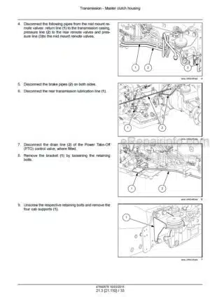 Photo 2 - Case 85C 95C 105C 115C Farmall Service Manual Tractor 47840678