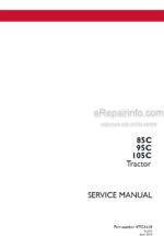 Photo 6 - Case 85C 95C 105C Service Manual Tractor 47531618