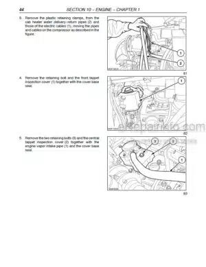 Photo 9 - Case 85U 95U 105U Farmall Repair Manual Tractor 87758608