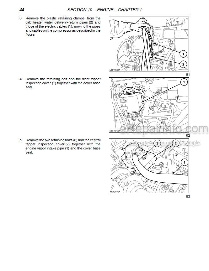Photo 1 - Case 85U 95U 105U Farmall Repair Manual Tractor 87758608