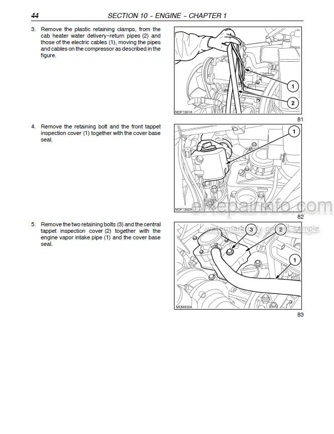 Photo 1 - Case 85U 95U 105U Farmall Repair Manual Tractor 87758608
