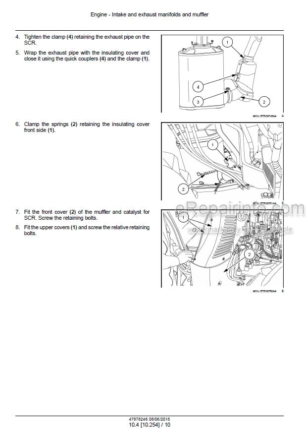 Photo 1 - Case 90C 100C 110C 120C Farmall Efficient Power Tier 4B Final Service Manual Tractor 47878246