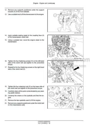 Photo 10 - Case 80F 90F 100F 11OF 80CL 90CL 100CL 110CL Quantum Service Manual Tractor 51523378