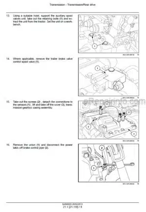 Photo 8 - Case 85U 95U 105U Farmall Repair Manual Tractor 87758608