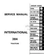 Photo 4 - Case International 384 Service Manual Tractor GSS1489