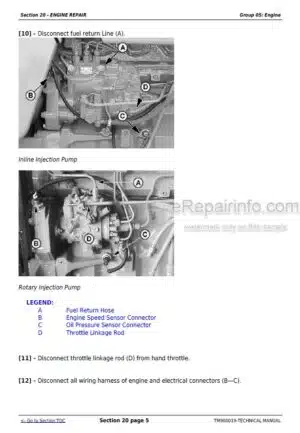 Photo 7 - John Deere Diagnosis And Tests Service Tractor TM1624