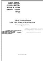 Photo 4 - John Deere 6145R 6155R 6155RH 6175R 6195R 6215R Repair Manual Tractor TM406919