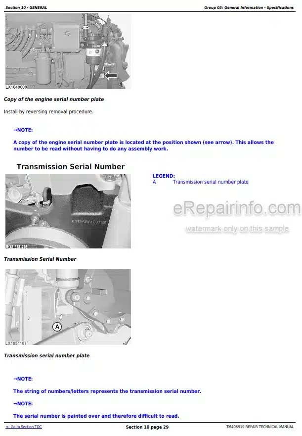 Photo 1 - John Deere 6145R 6155R 6155RH 6175R 6195R 6215R Repair Manual Tractor TM406919