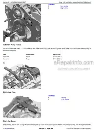 Photo 1 - John Deere Power Tech 6068 Component Technical Manual OEM Diesel Engine CTM104719