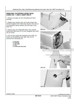 Photo 1 - Kemper 420FI 440FI Technical Manual Rotary Harvesting Unit 84321453A