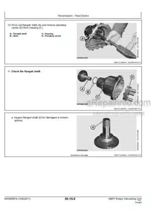 Photo 11 - Kemper 480FI Service Manual Rotary Harvesting Unit 84539587A