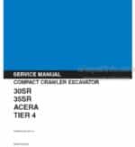 Photo 5 - Kobelco 30SR 35SR Acera Tier 4 Service Manual Compact Crawler Excavator S5PW0027E01EN