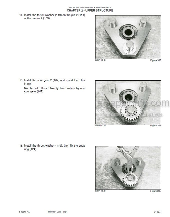 Photo 1 - Kobelco 50SR Acera Tier 4 Service Manual Compact Crawler Excavator S5PJ0023E01NA