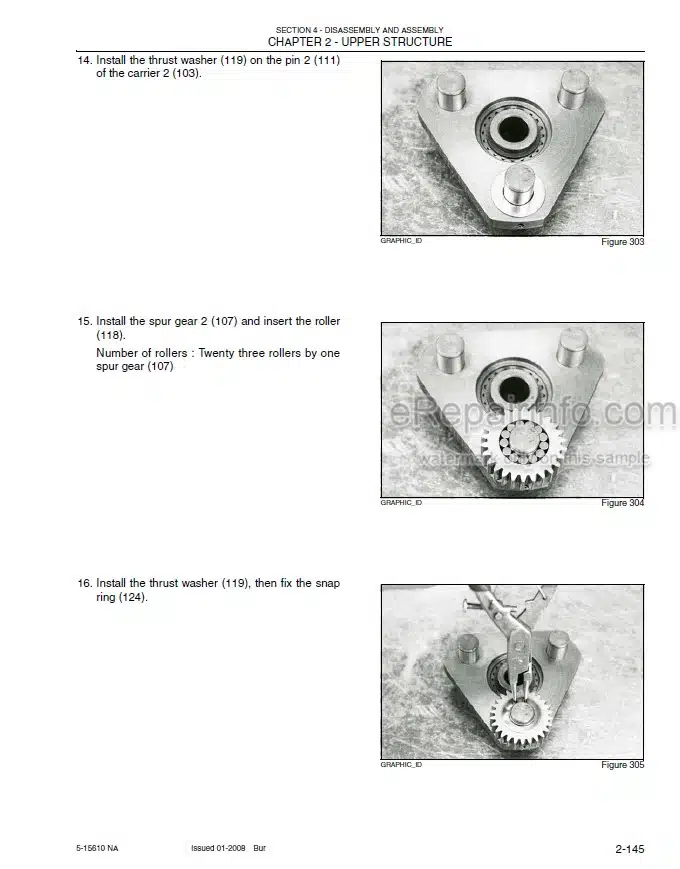 Photo 1 - Kobelco 50SR Acera Tier 4 Service Manual Compact Crawler Excavator S5PJ0023E01NA