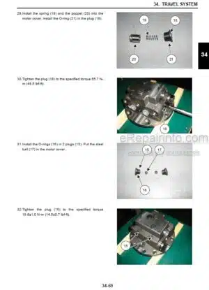 Photo 8 - Kobelco 70SR-2 Acera Service Manual Hydraulic Excavator S5YT0010E01