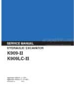 Photo 4 - Kobelco K909-II K909LC-II Service Manual Hydraulic Excavator S5LQ0003E-02
