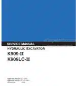 Photo 4 - Kobelco K909-II K909LC-II Service Manual Hydraulic Excavator S5LQ0003E-02
