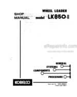 Photo 5 - Kobelco LK850-II Shop Manual Wheel Loader S5RJ0002E