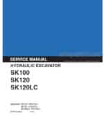 Photo 5 - Kobelco SK100 SK120 SK120LC Service Manual Hydraulic Excavator S5YPU0005E-00