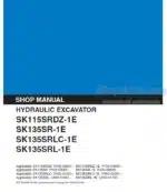 Photo 4 - Kobelco SK115SRDZ-1E SK135SR-1E SK135SRLC-1E SK135SRL-1E Shop Manual Hydraulic Excavator S5YY0005E-00NA