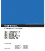 Photo 4 - Kobelco SK115SRDZ-1E SK135SR-1E SK135SRLC-1E SK135SRL-1E Shop Manual Hydraulic Excavator S5YY0009E-01NA