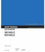 Photo 4 - Kobelco SK160LC ED190LC Shop Manual Excavator YM91ZU0009P1NA