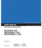 Photo 5 - Kobelco SK235SR-1ES SK235SRLC-1ES SK235SRNLC-1ES Shop Manual Hydraulic Excavator S5YF0003E-01NA