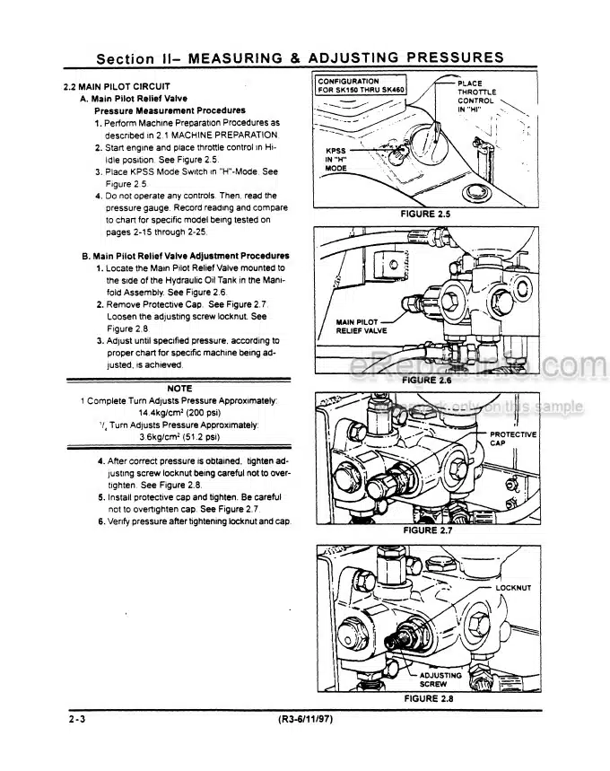 Photo 1 - Kobelco SK270LC IV Service Manual Hydraulic Excavator S5LBU0005E(PLM)