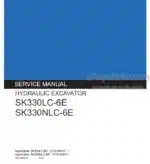 Photo 4 - Kobelco SK330LC-6E SK330NLC-6E Service Manual Hydraulic Excavator S5LC0008E-02