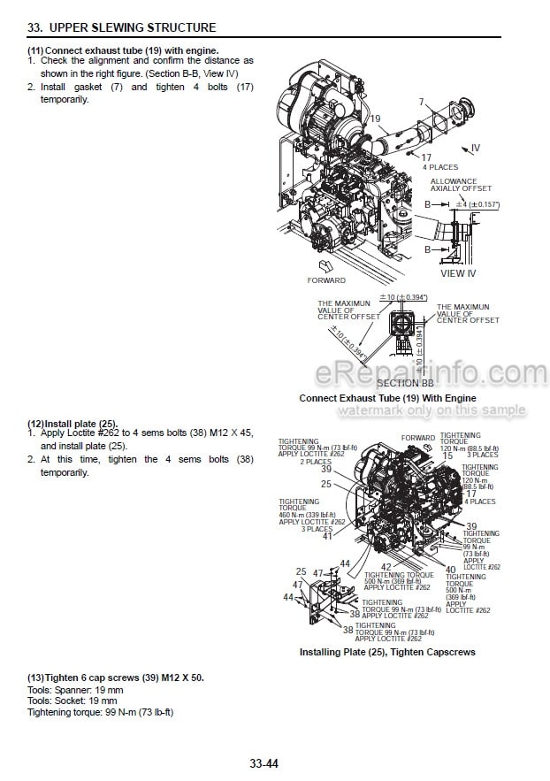 Photo 1 - Kobelco SK485-9 Tier 4 Service Manual Hydraulic Excavator S5LS0018E02