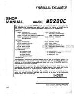 Photo 6 - MDI Yutani MD200C Shop Manual Hydraulic Excavator S5YQU0004E