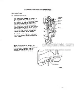 Photo 4 - Mitsubishi 6D2 Service Manual Diesel Engine EGH-300H-00