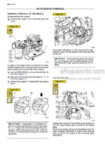 Photo 2 - New Holland 667TA/EEG 667ТА/ЕЕС 667TA/EBF 667TA/EED 667TA/EBD Repair Manual Engine 60413689