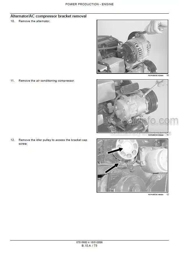Photo 1 - New Holland CNH 6TAA-8304 6TAA-9004 Repair Manual Engine 87515682