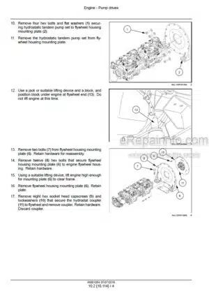 Photo 2 - New Holland Guardian SP.300F SP.345F SP.400F Tier 4B Final Service Manual Sprayer 48001084