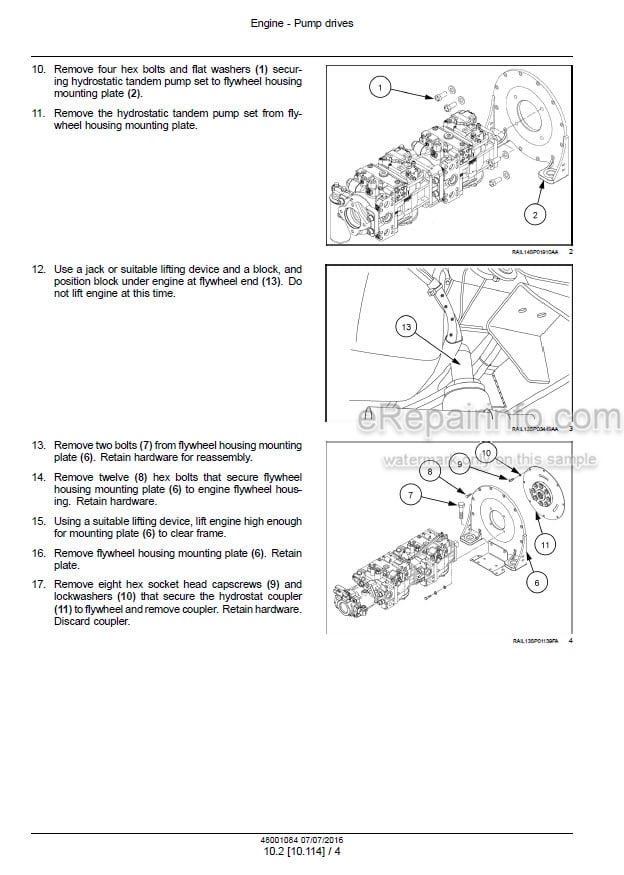 Photo 1 - New Holland Guardian SP.300F SP.345F SP.400F Tier 4B Final Service Manual Sprayer 48001084