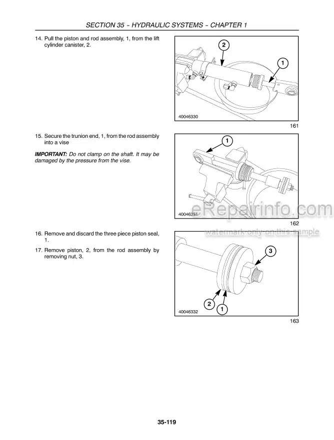 Photo 1 - New Holland H8040 Service Manual Self Propelled Windrower 84211418