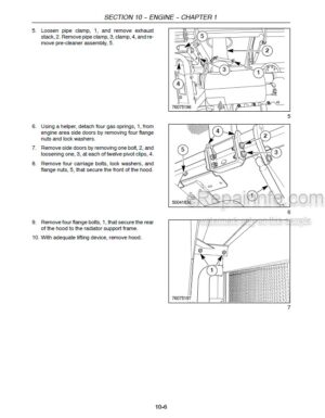 Photo 8 - New Holland H8060 H8080 Repair Manual Self Propelled Windrower 87748656