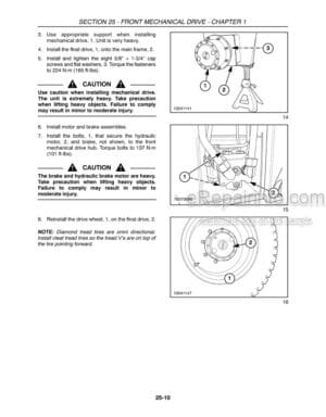 Photo 2 - New Holland H8060 H8080 Service Manual Self Propelled Wndrower 84211407