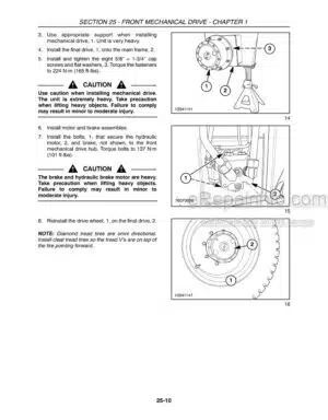 Photo 8 - New Holland H9870 H9880 Repair Manual Bale Wagon