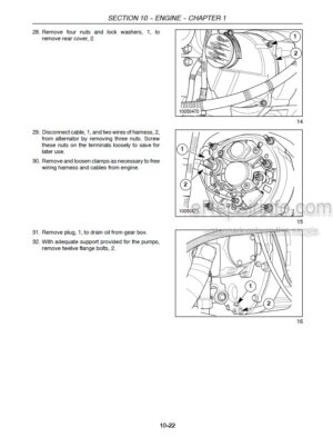 Photo 5 - New Holland HW305 HW305S HW325 Repair Manual Self Propelled Windrower 87576230