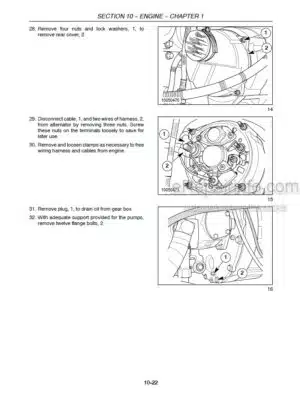 Photo 6 - New Holland HW305 HW305S HW325 Repair Manual Self Propelled Windrower 87576230